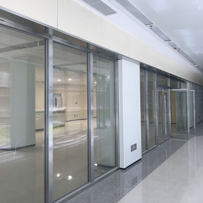 Fireproof glass partition